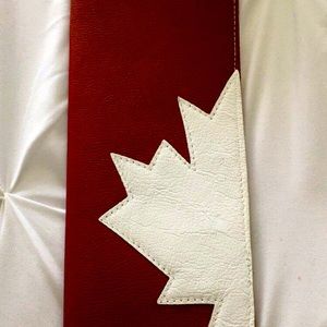 Brand new leather passport holder- long.